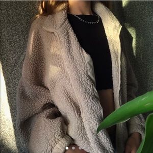 Faux fur jacket